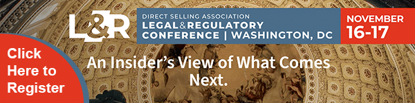 2026 Direct Selling Association (DSA) Legal & Regulatory Conference - November 16-17 - Washington, D.C. - Register Now